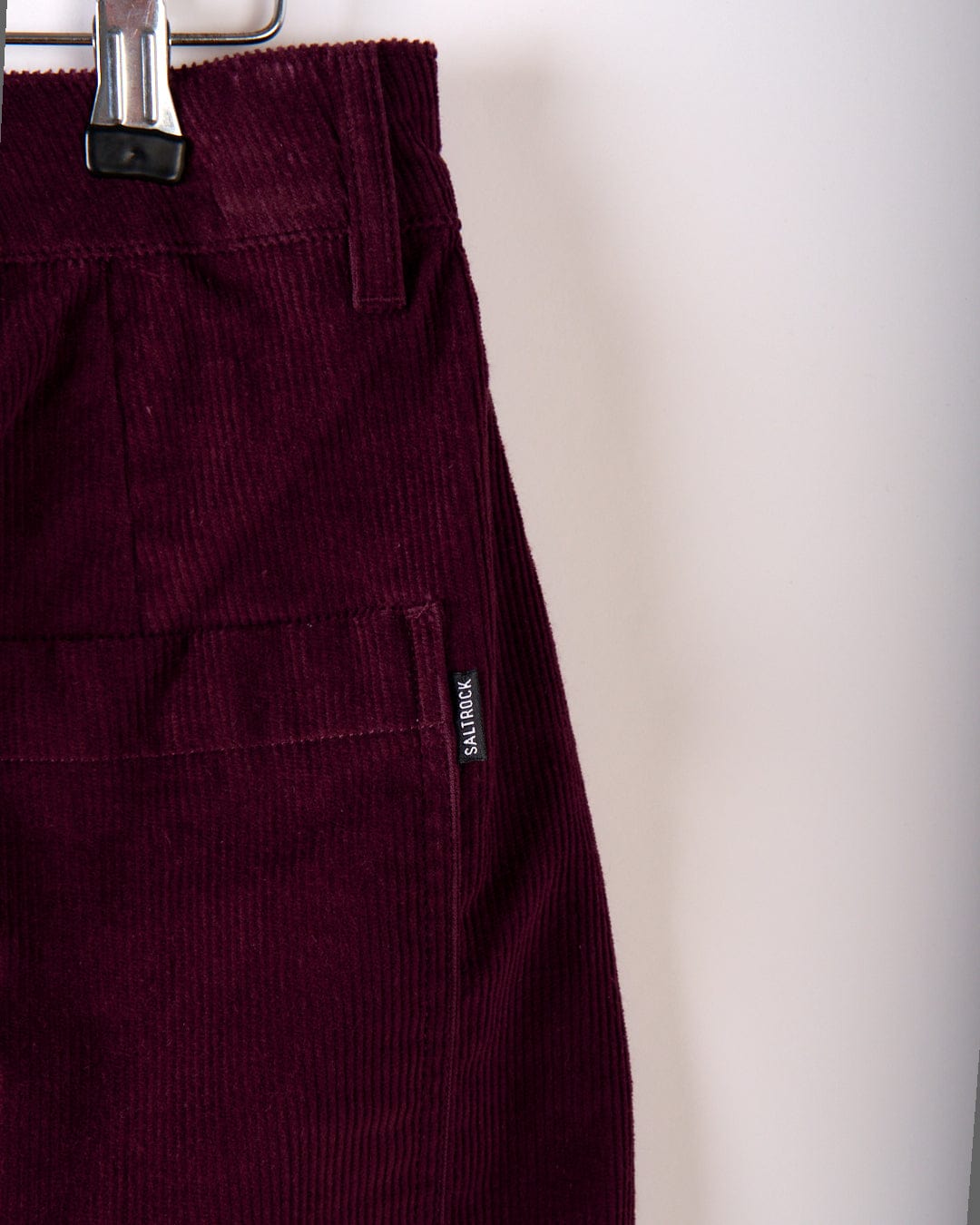 Ogden Cord - Womens Straight Leg Cord Trousers - Burgundy