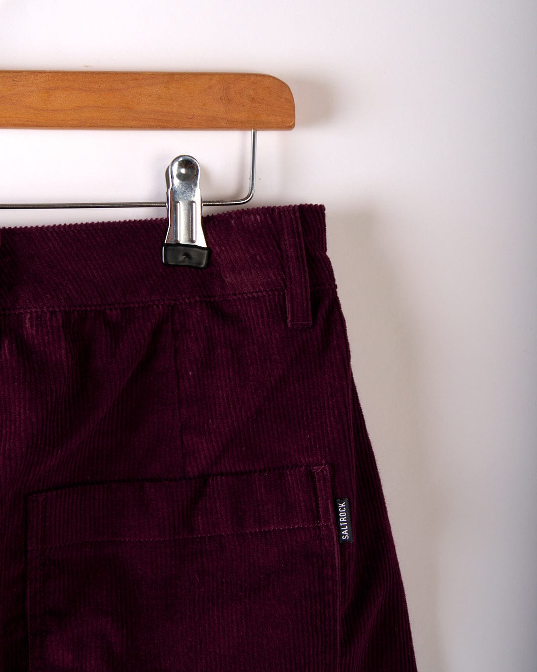 Ogden Cord - Womens Straight Leg Cord Trousers - Burgundy