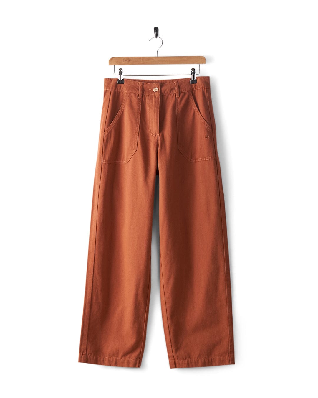 Ogden - Womens Straight Leg Trousers - Burnt Orange