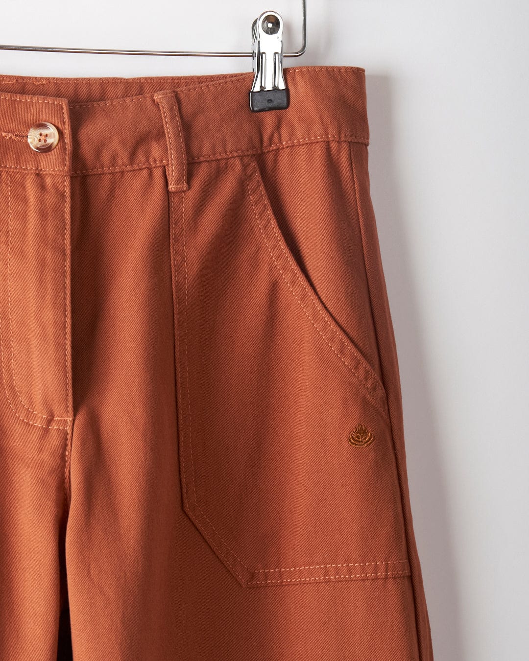 Ogden - Womens Straight Leg Trousers - Burnt Orange