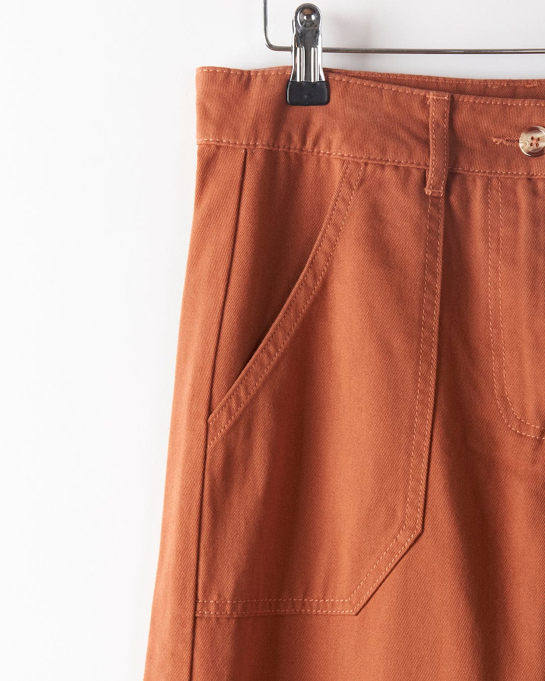 Ogden - Womens Straight Leg Trousers - Burnt Orange