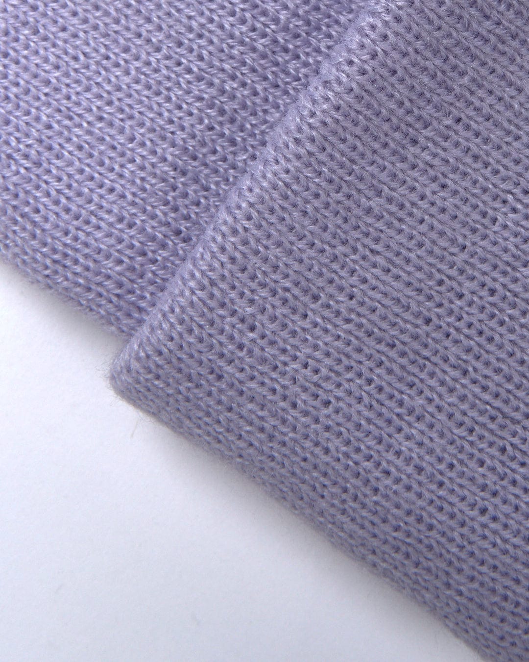 A close up of a Saltrock Ok - Tight Knit Beanie - Light Purple.