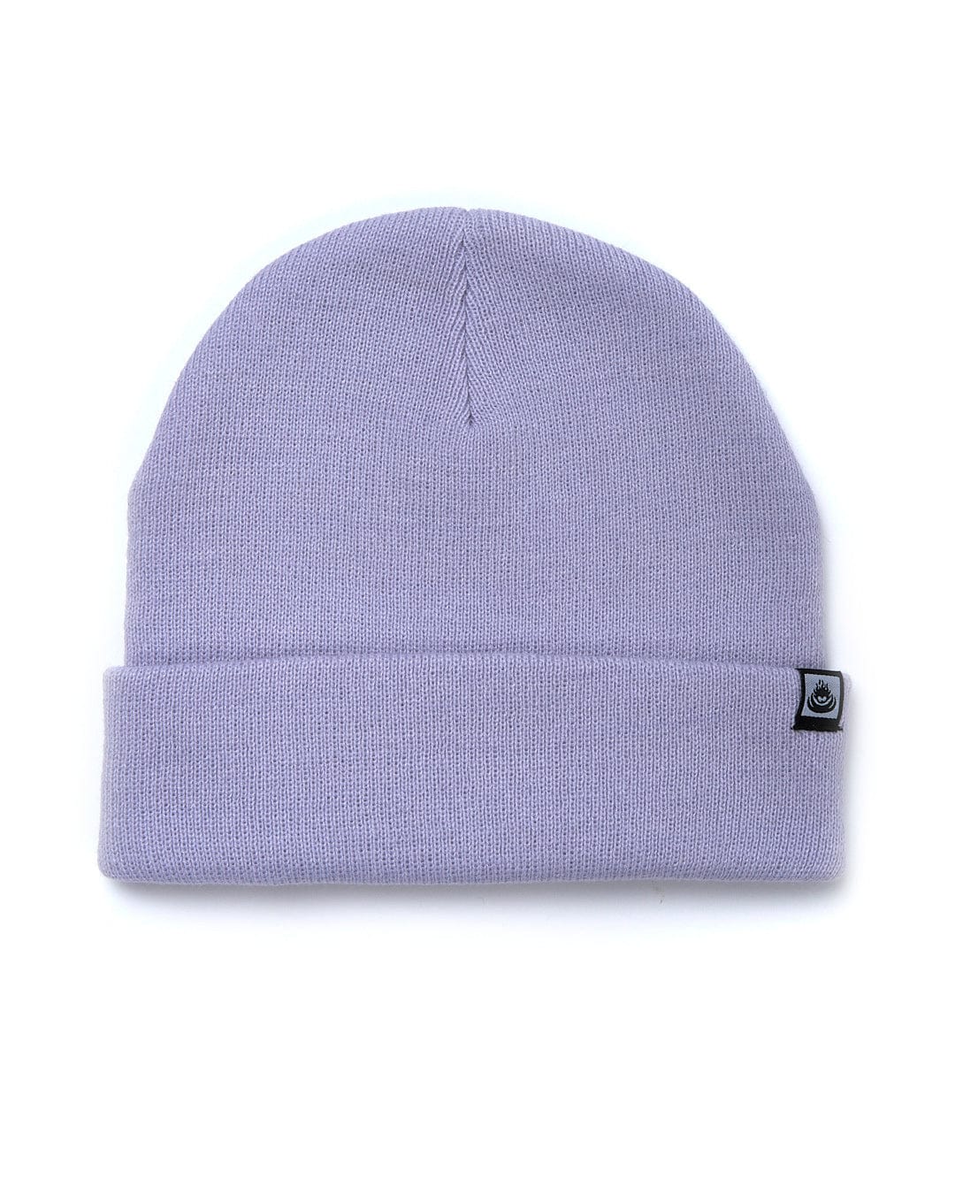 A Saltrock - Ok Tight Knit Beanie - Light Purple on a white background.