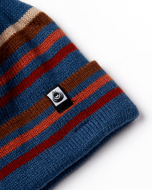 Ok Stripe - Beanie - Blue