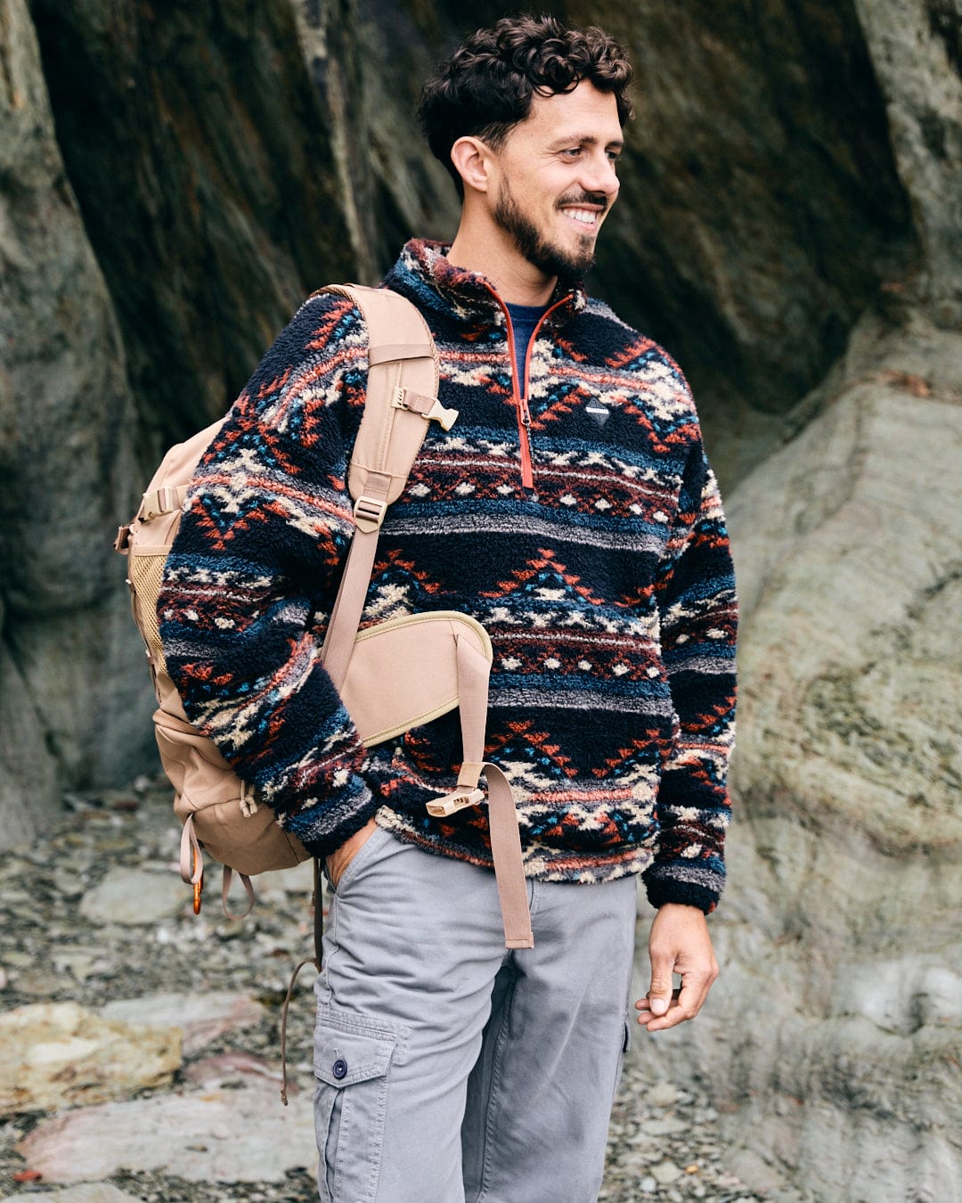 Peninsula Dimensions - Mens Recycled Oversized Fleece - Multi