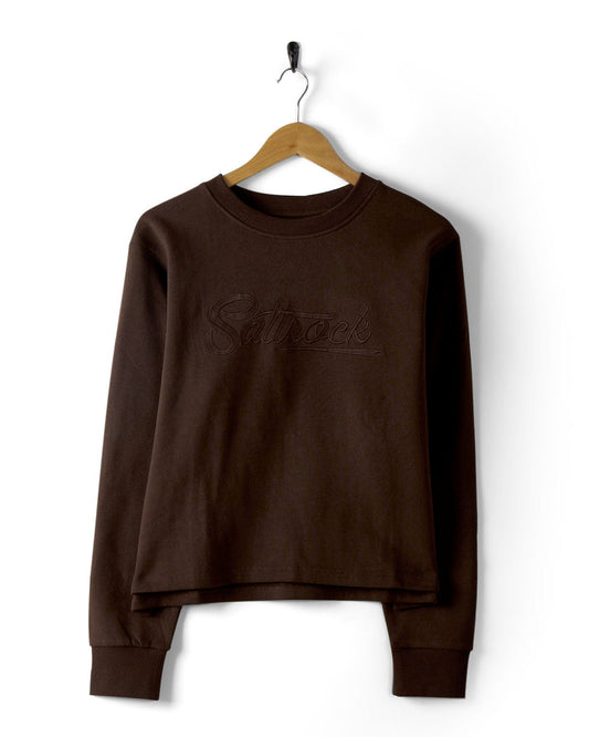 Premium Trademark - Womens Boxy Sweat - Brown