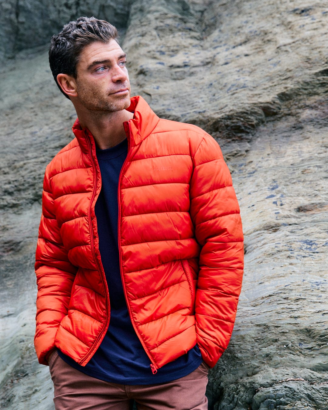 Resin - Mens Recycled Padded Jacket - Red