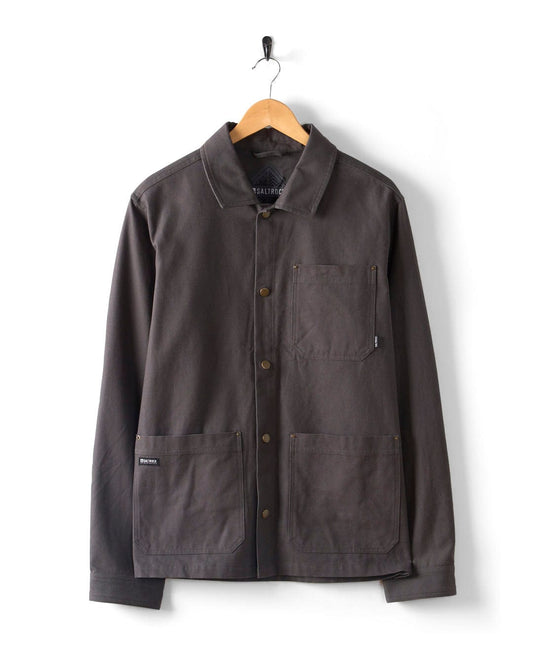 Riley - Mens Overshirt - Dark Grey