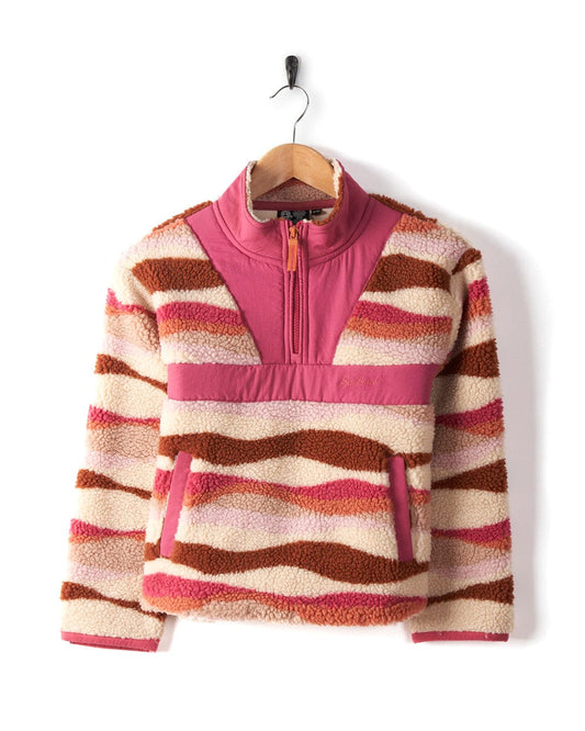 Robyn Wave - Kids Fleece - Pink