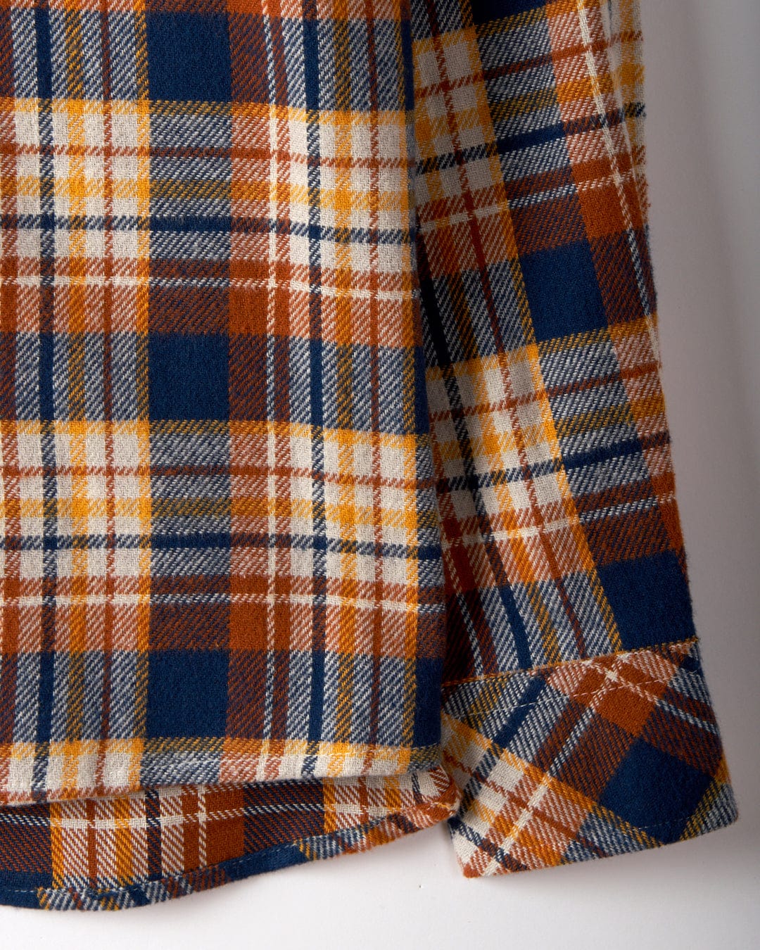 Rosalin - Womens Check Shirt - Burnt Orange