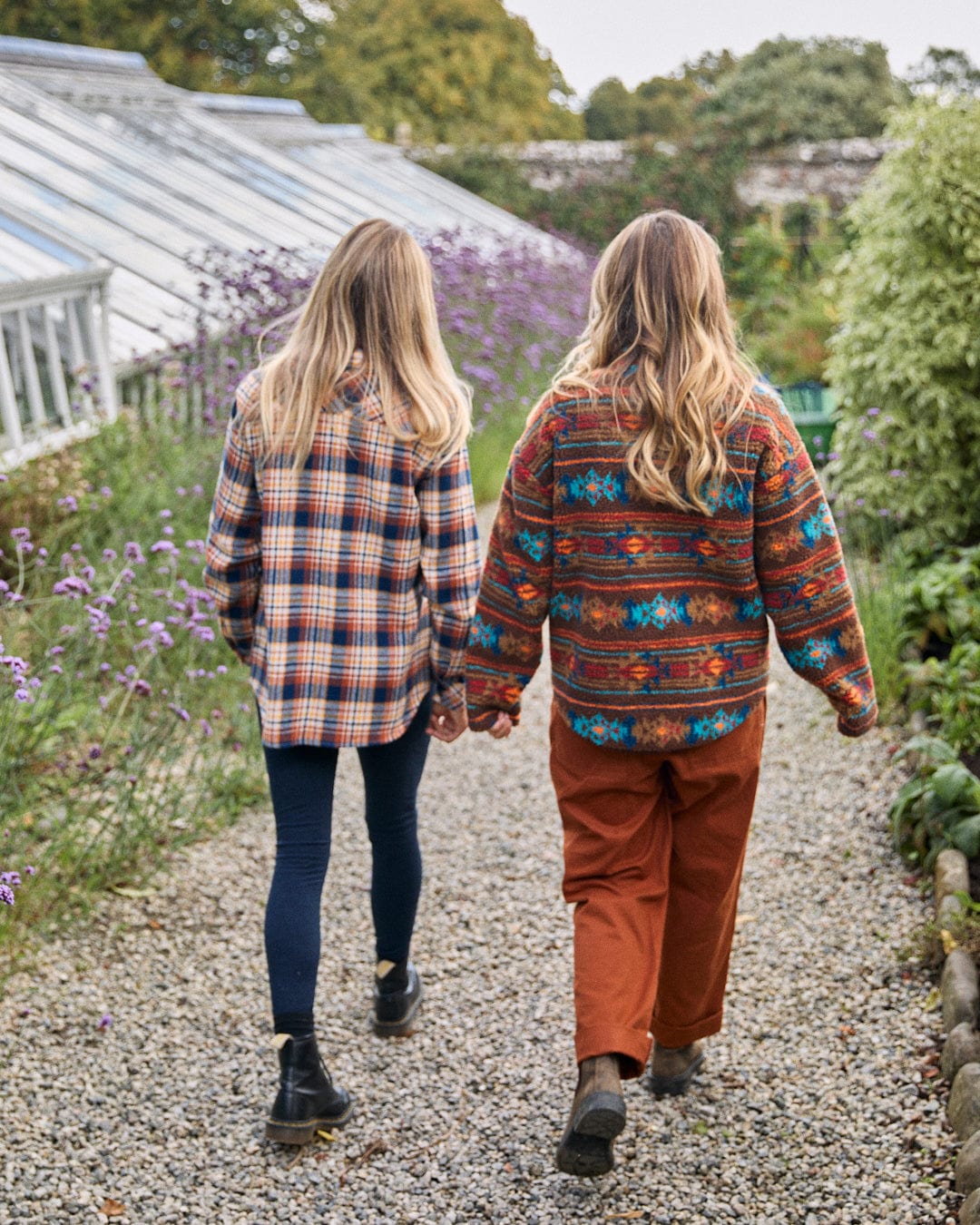 Rosalin - Womens Check Shirt - Burnt Orange