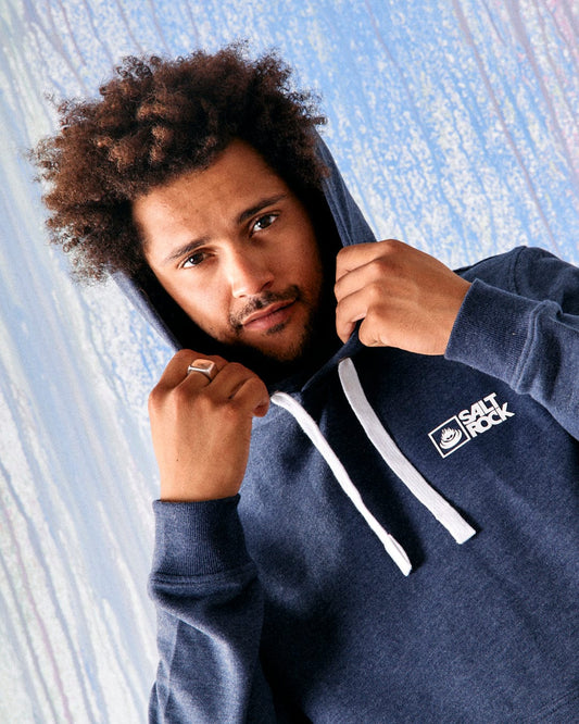 Saltrock Original - Mens Pop Hood - Blue Marl