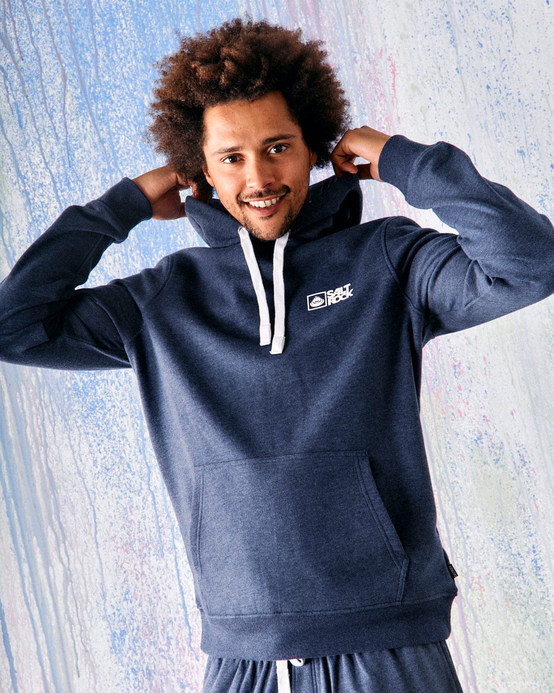 Saltrock Original - Mens Pop Hood - Blue Marl