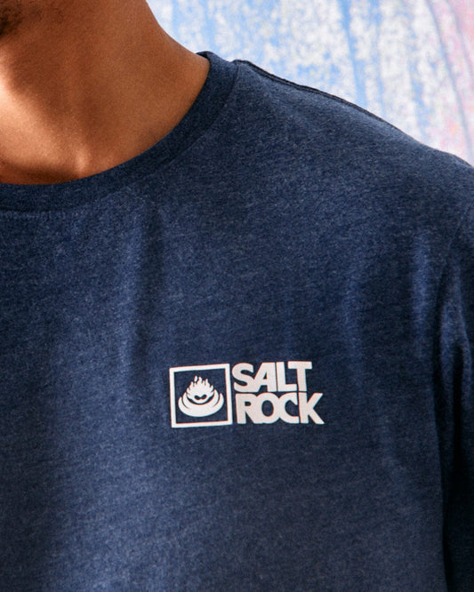 Saltrock Original - Mens Short Sleeve T-Shirt - Blue Marl