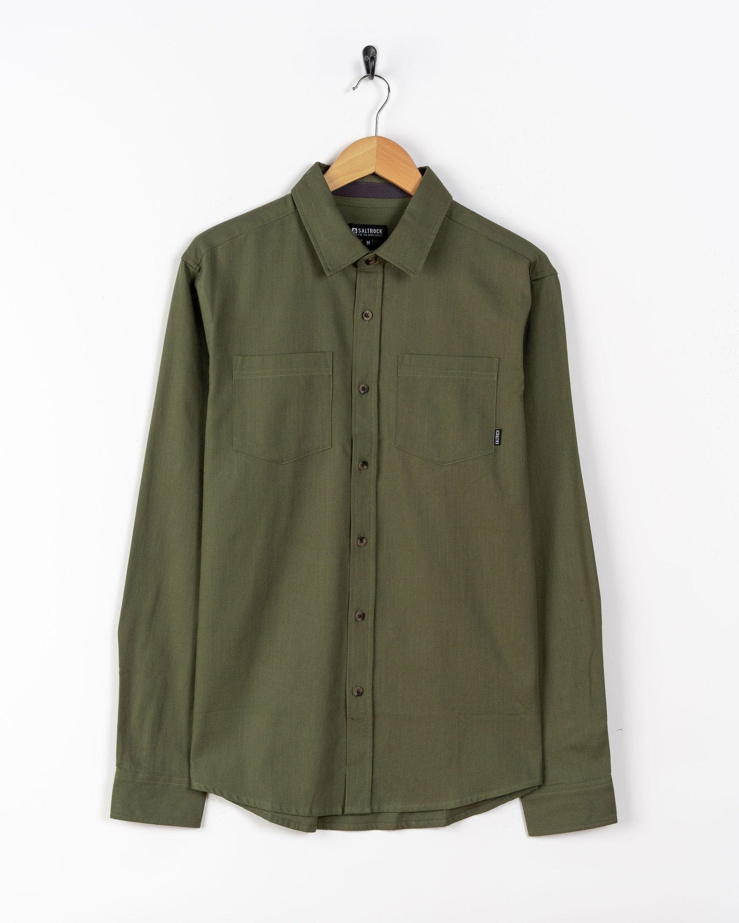 Parker - Mens Long Sleeve Shirt - Dark Green