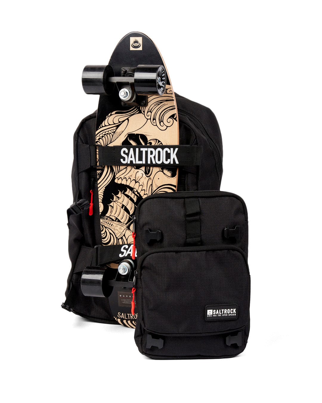 Skatepack Pro 2 in 1 Backpack Black