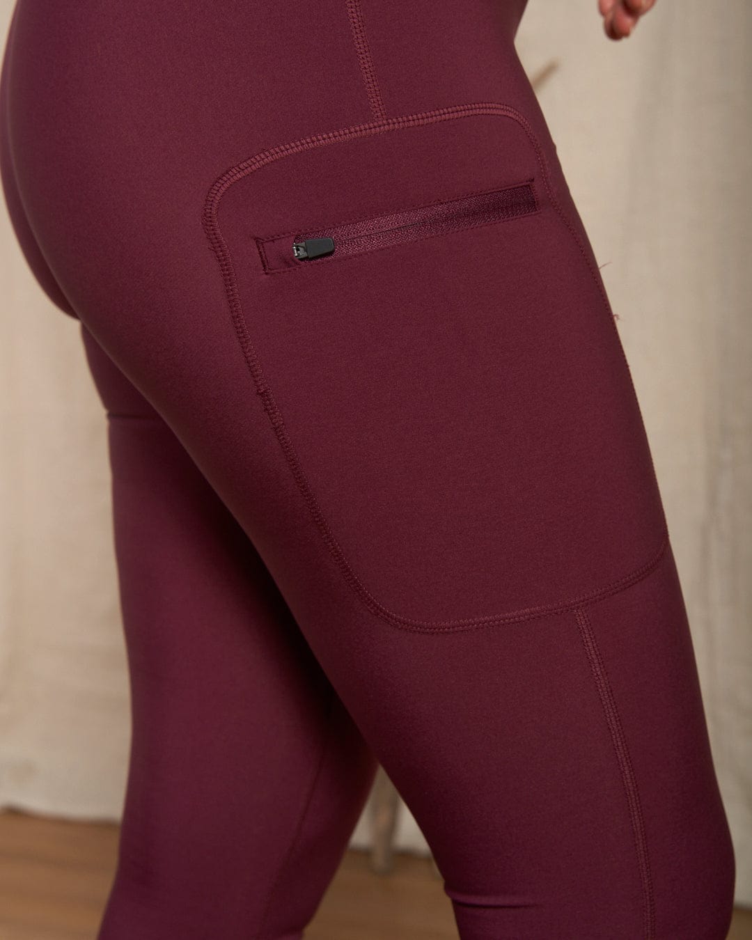 Solar - Womens Water Resistant Softshell Leggings - Burgundy