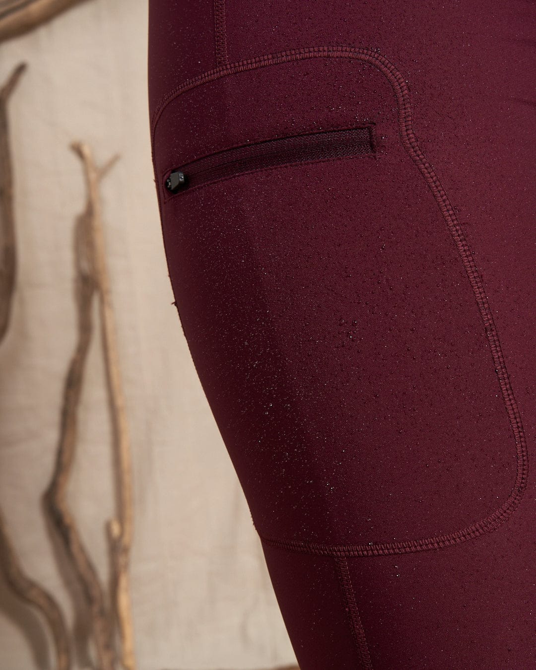 Solar - Womens Water Resistant Softshell Leggings - Burgundy