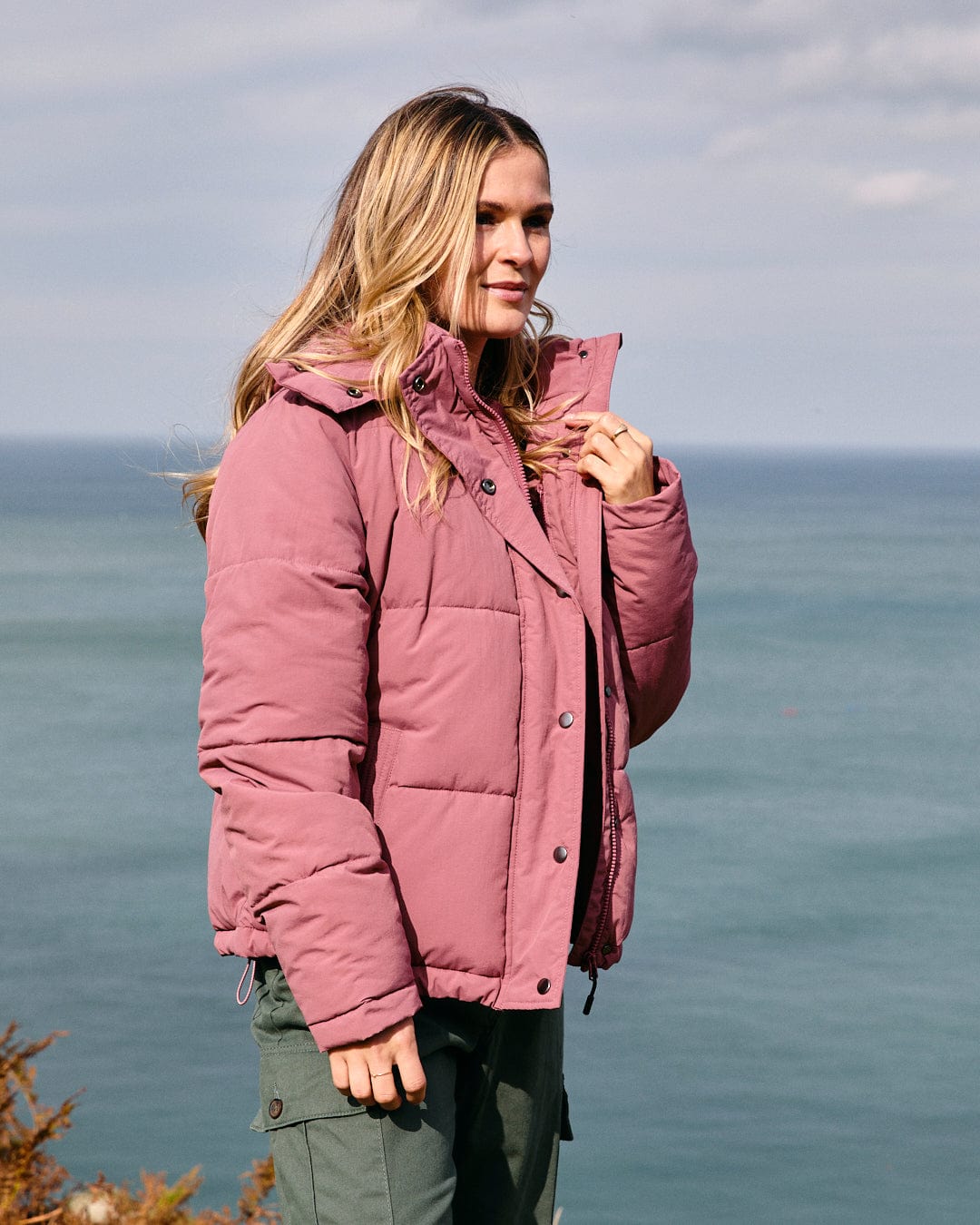 Solitude - Womens Water Resistant Padded Jacket - Pink