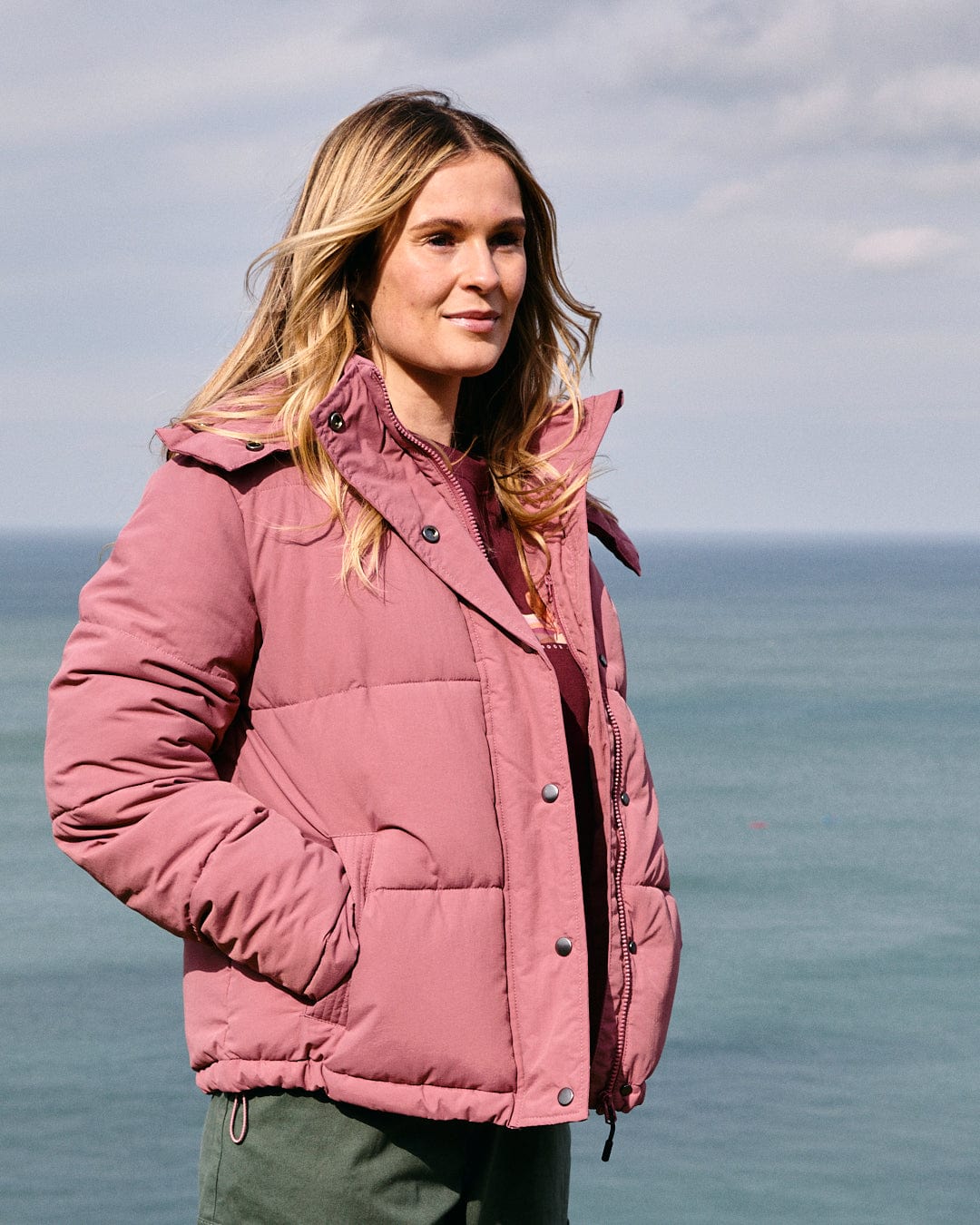 Solitude - Womens Water Resistant Padded Jacket - Pink