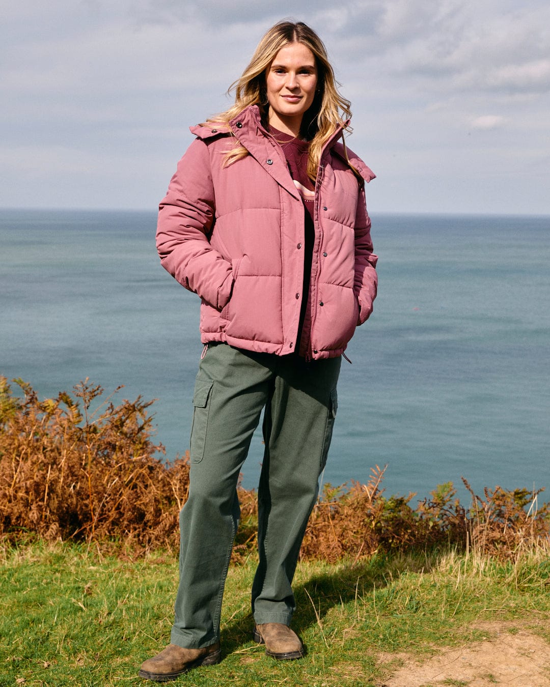 Solitude - Womens Water Resistant Padded Jacket - Pink