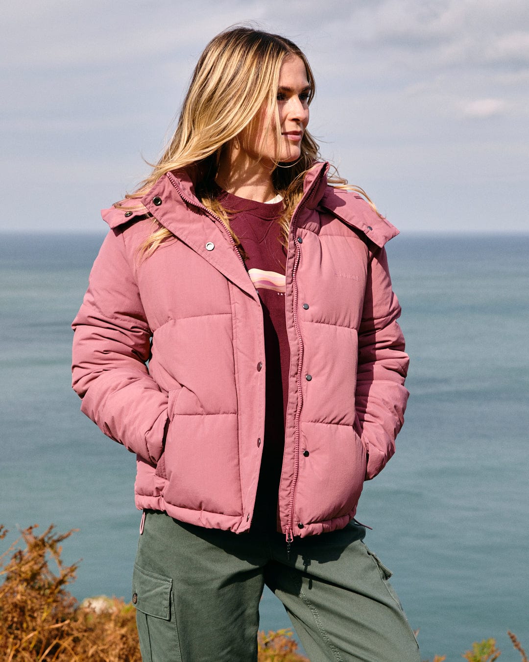 Solitude - Womens Water Resistant Padded Jacket - Pink