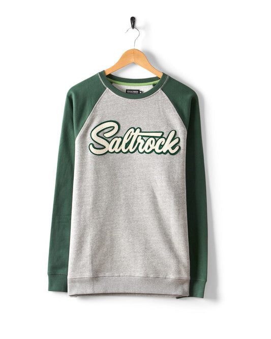 Strike - Mens Raglan Sweater - Grey/Green