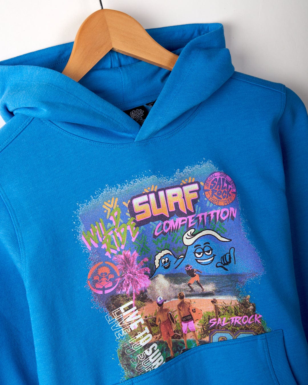 Surf Comp - Kids Recycled Pop Hood - Blue