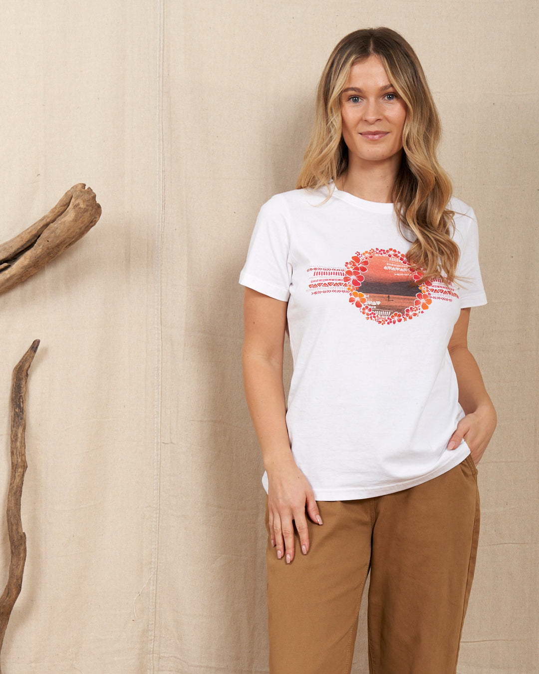 Tahiti Photo - Womens Tahiti T-Shirt - White