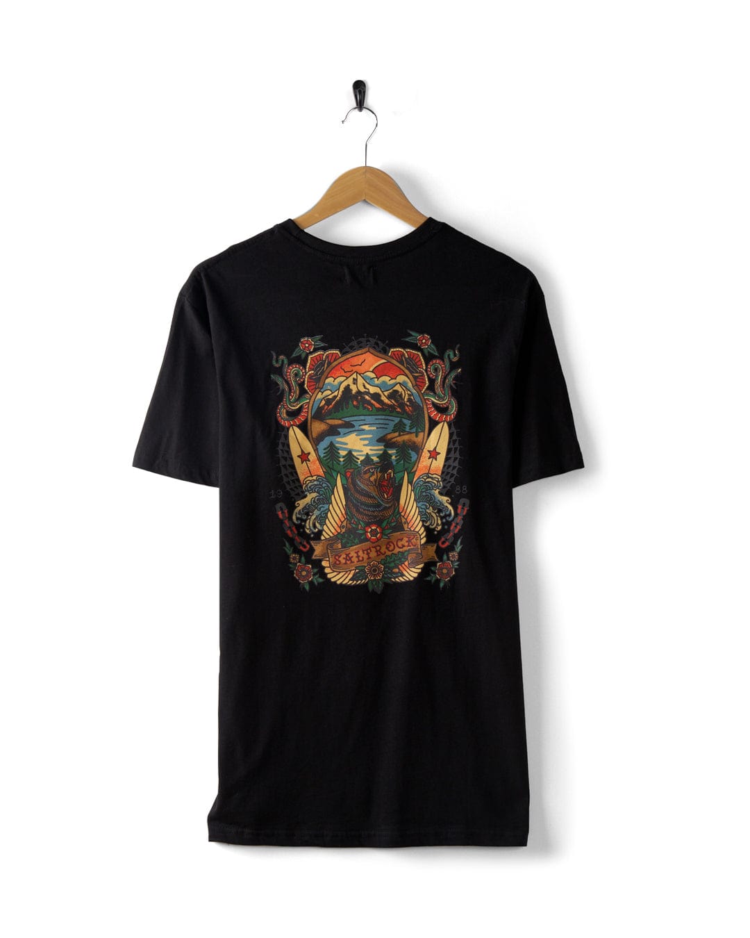 Tattoo Bear 2 - Mens T-Shirt - Black