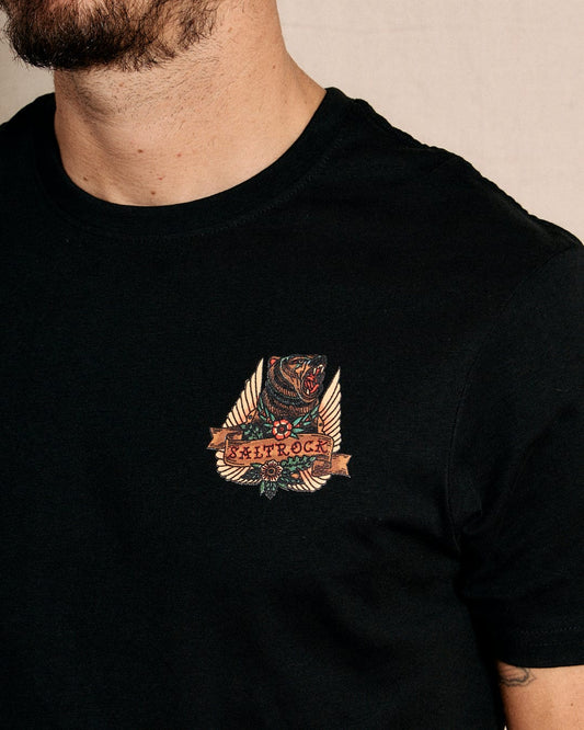 Tattoo Bear 2 - Mens T-Shirt - Black