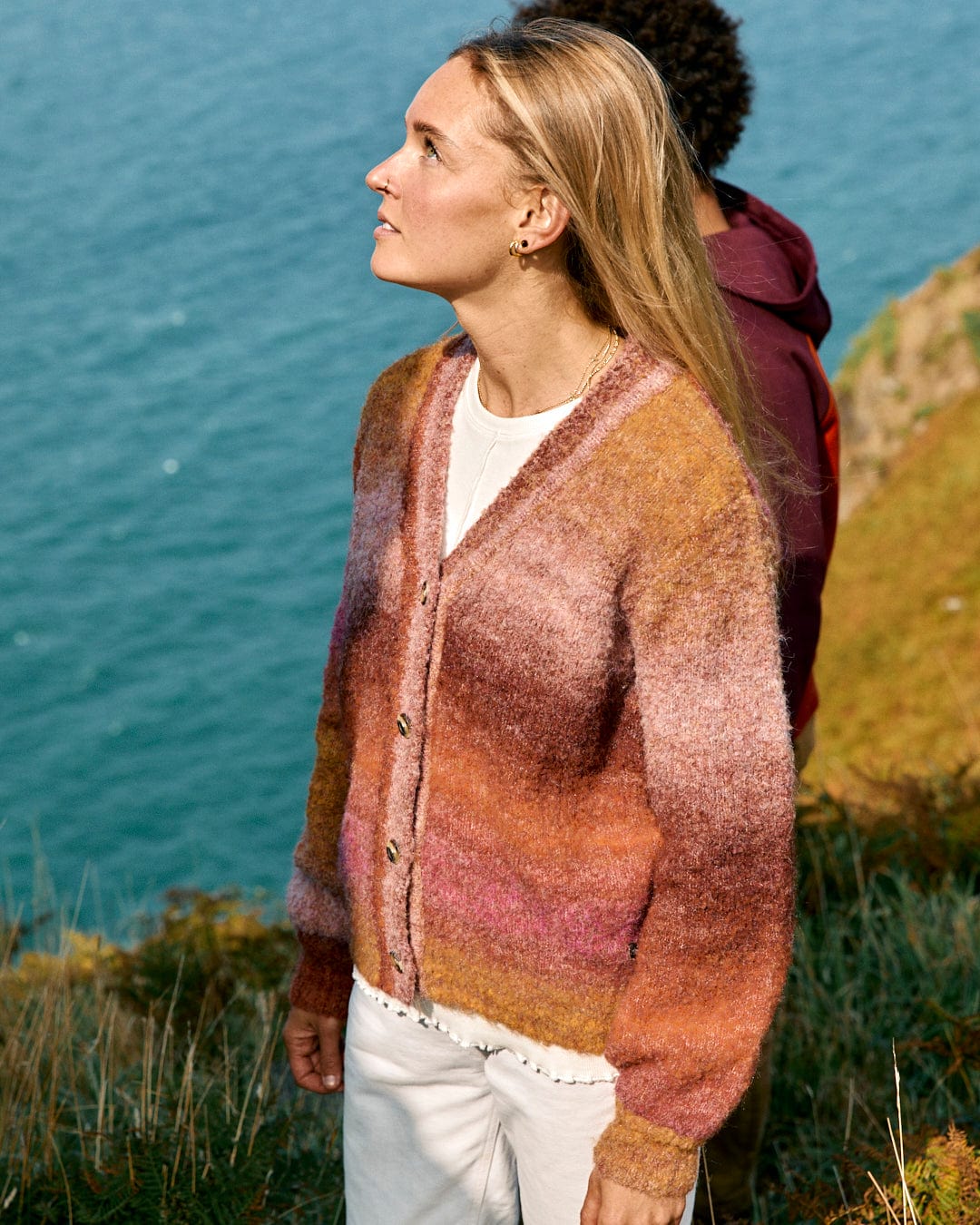 Tessa - Womens Knitted Cardigan - Pink