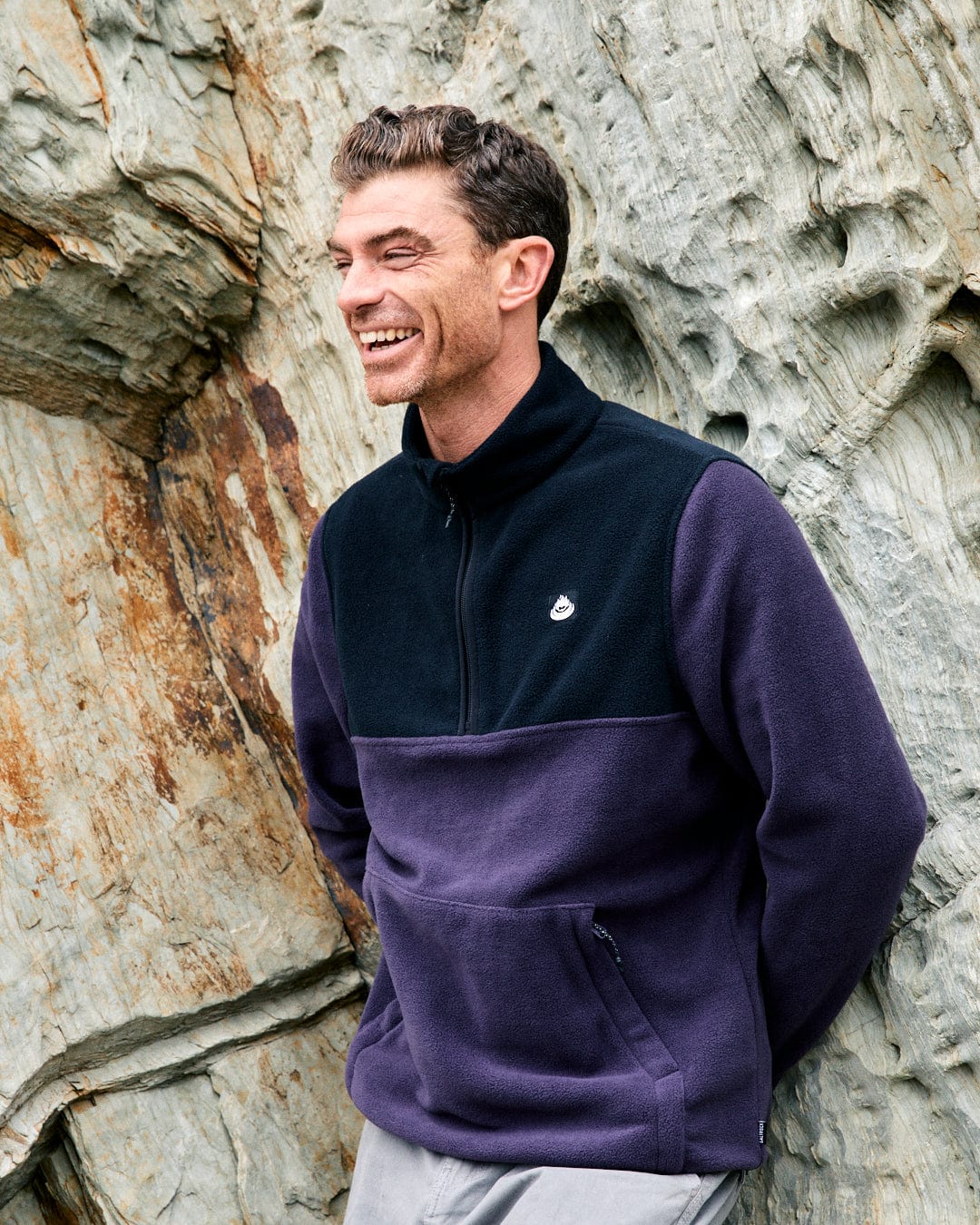 Theo 2 - Mens Recycled Fleece - Purple