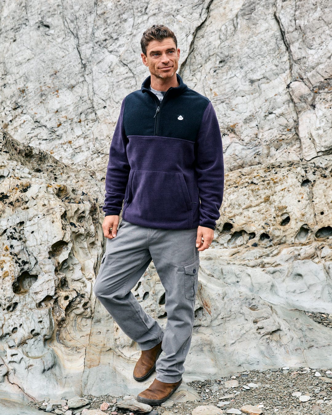 Theo 2 - Mens Recycled Fleece - Purple