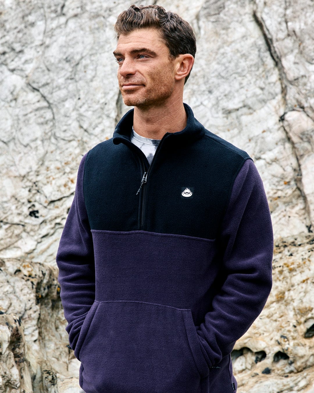 Theo 2 - Mens Recycled Fleece - Purple