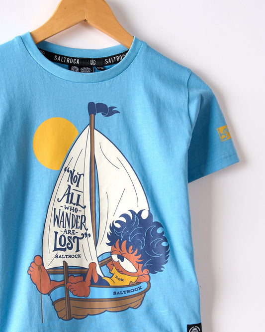 Toe The Line - Kids T-Shirt - Blue