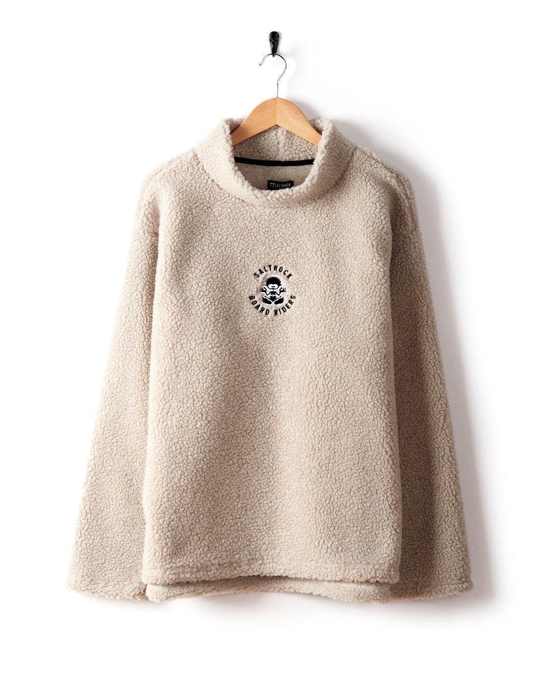 Tok - Unisex Oversized Recycled Borg Fleece - Cream