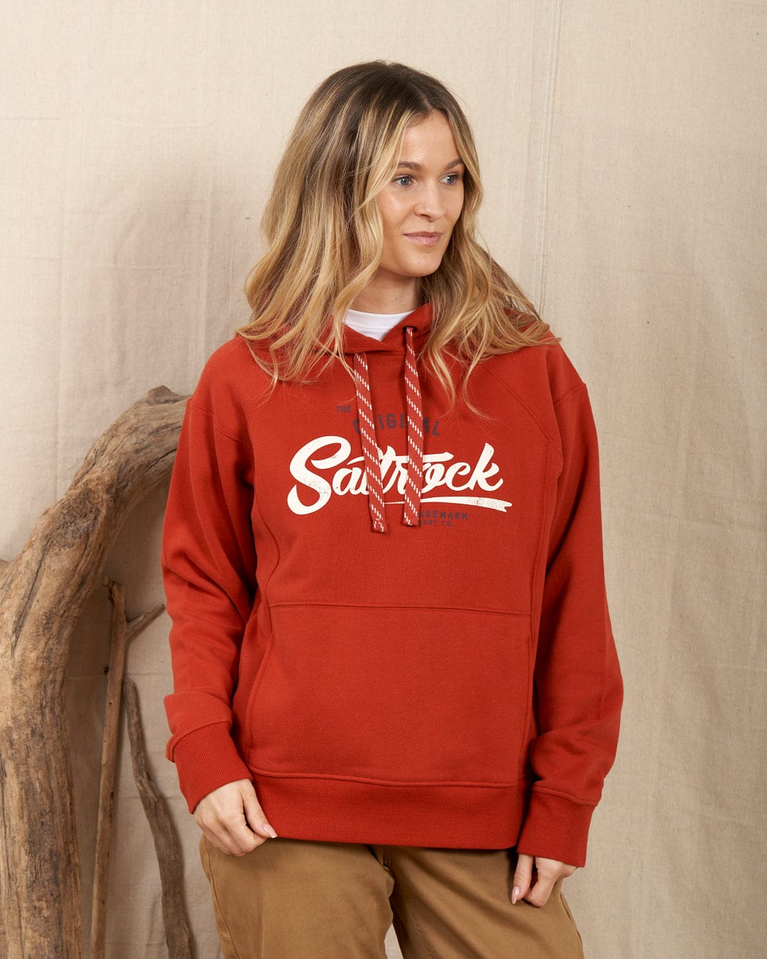 Trademark Original - Womens Recycled Pop Hoodie - Red