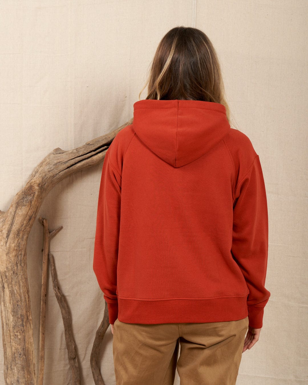 Trademark Original - Womens Recycled Pop Hoodie - Red