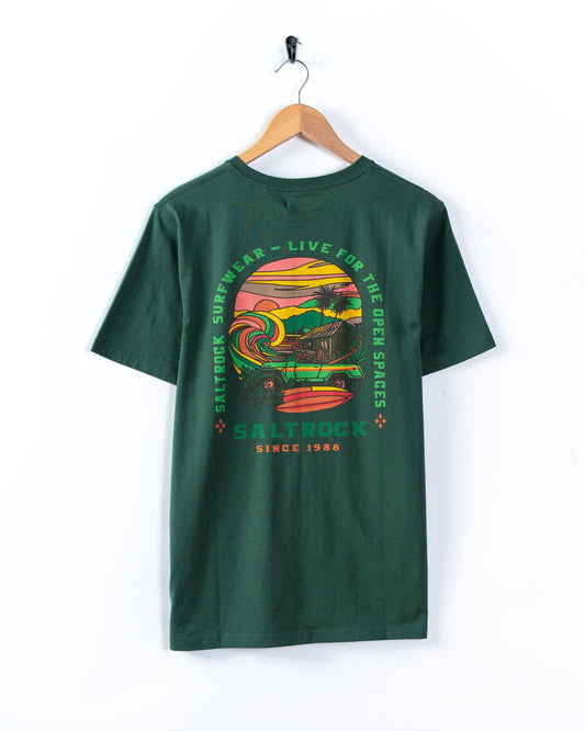 Atlantic Adventure - Mens Short Sleeve T-Shirt - Green