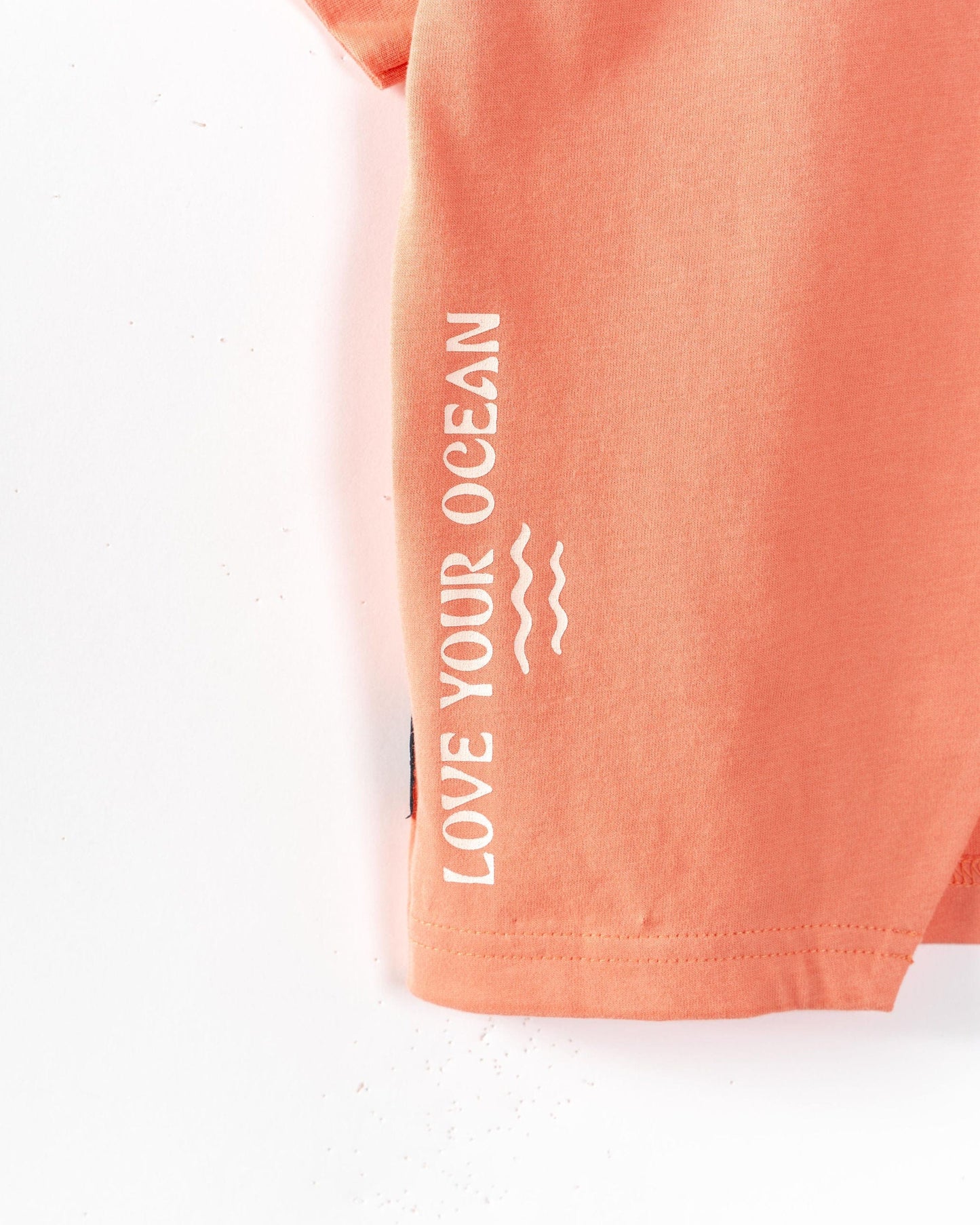 Sunrise - Kids Open Back Boxy T-Shirt - Coral