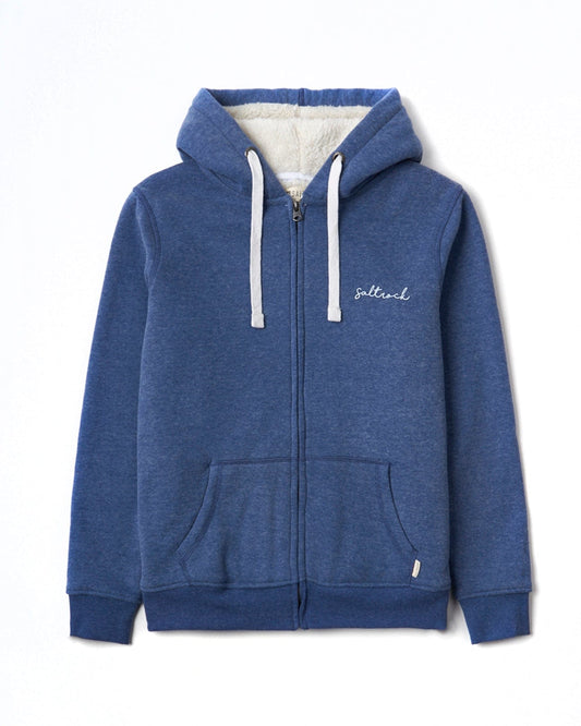 Velator - Womens Fur Lined Hoodie - Navy