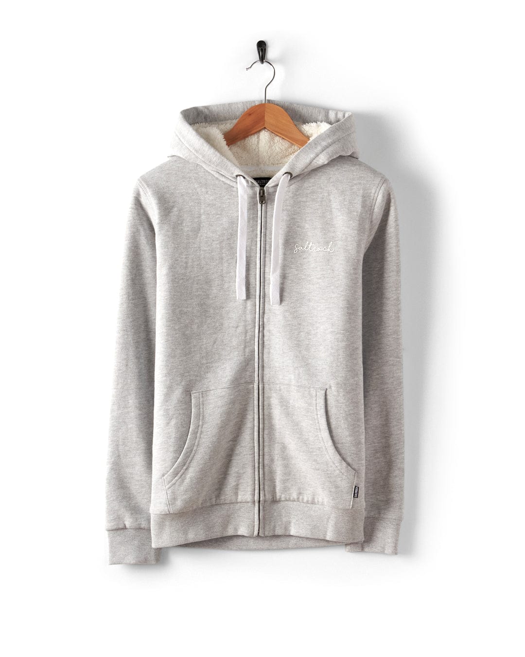 Velator - Womens Borg Lined Hoodie - Grey