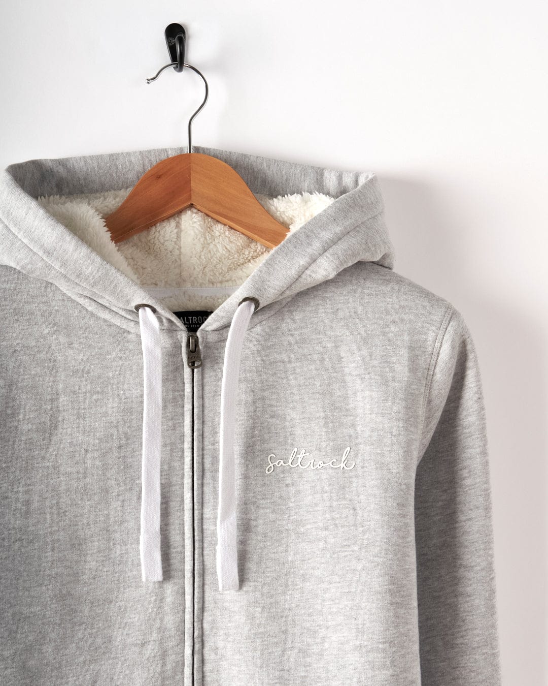 Velator - Womens Borg Lined Hoodie - Grey