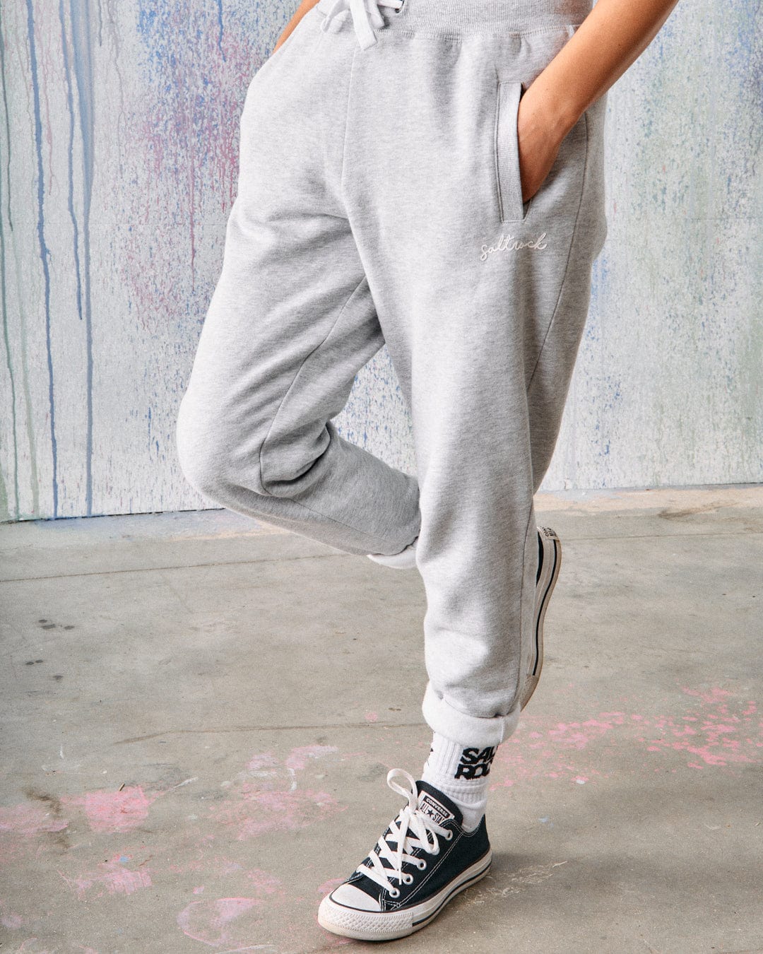 Light gray womens joggers sale