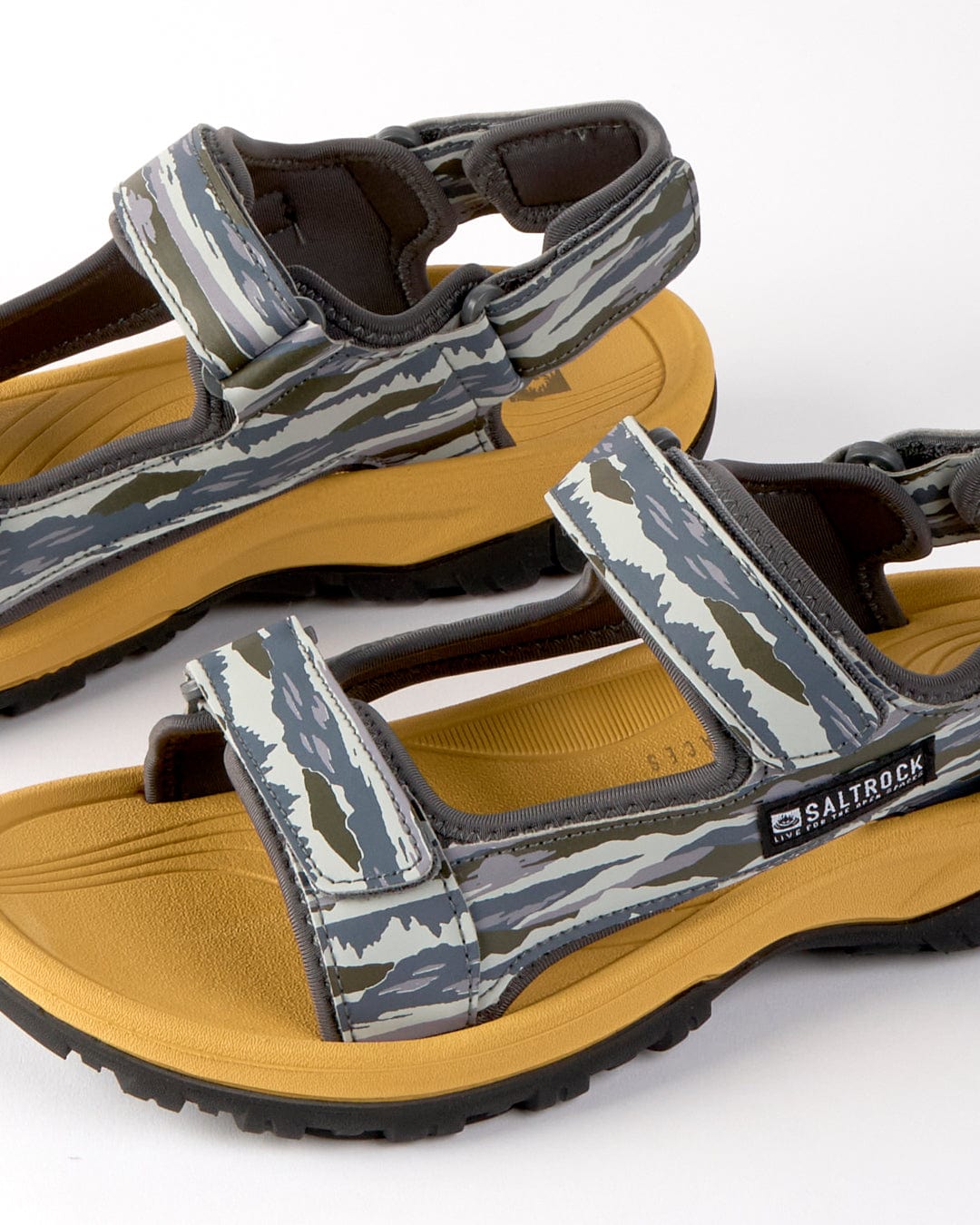 Walkabout - Mens Camo Stripe Hiking Sandal - Green