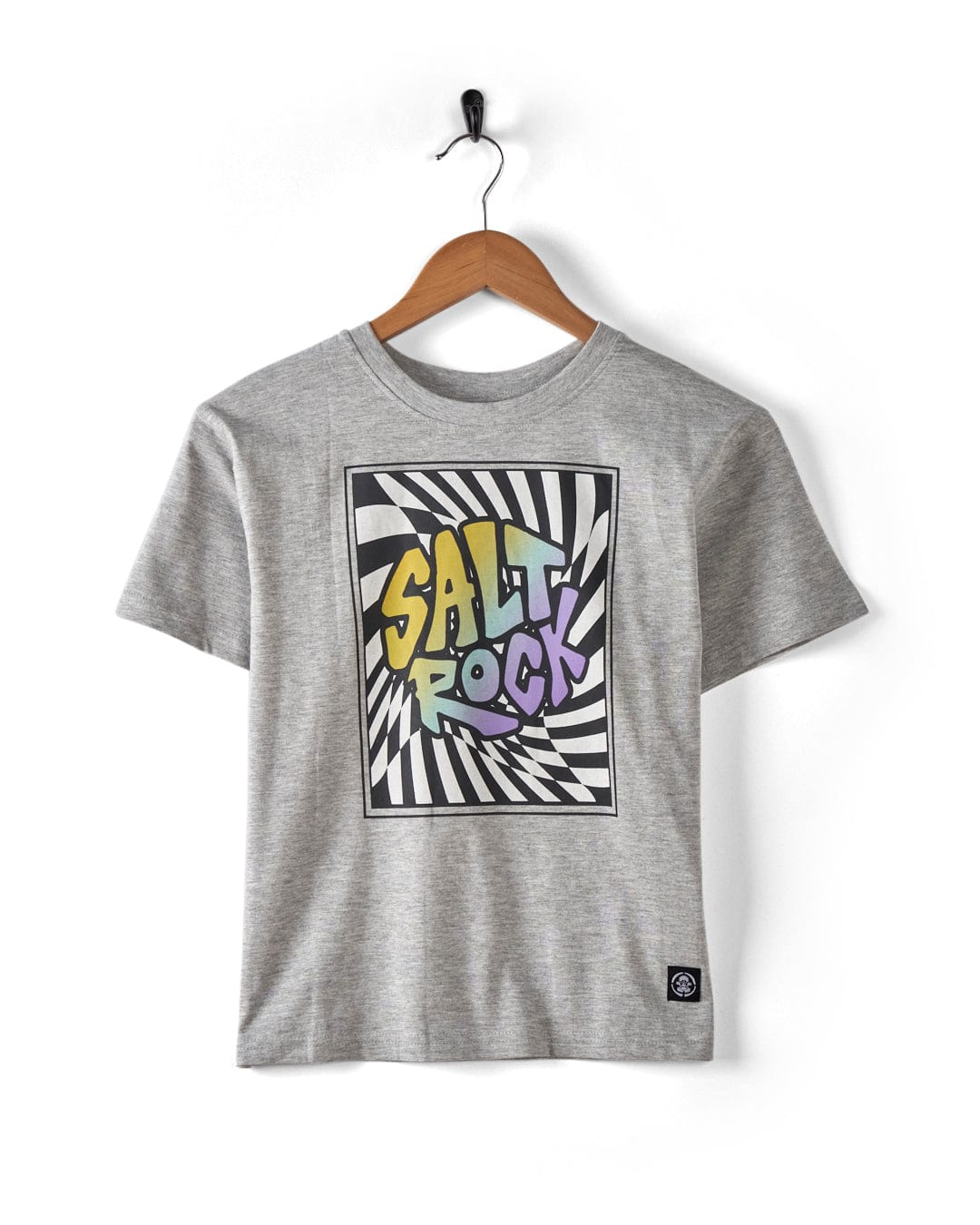 Warp Logo - Kids Oversized T-Shirt - Grey