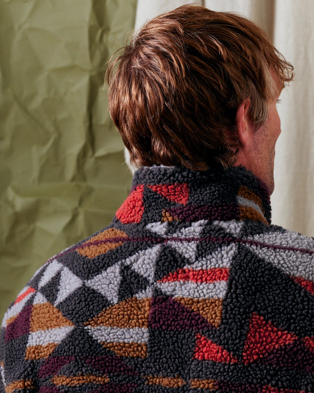 Wye Aztec - Mens Recycled Fleece - Multi