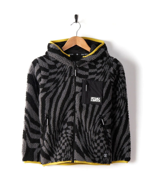 Warped! - Kids Fleece - Zip - Black