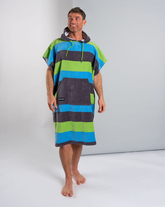 Striped - Changing Towel - Blue/Green